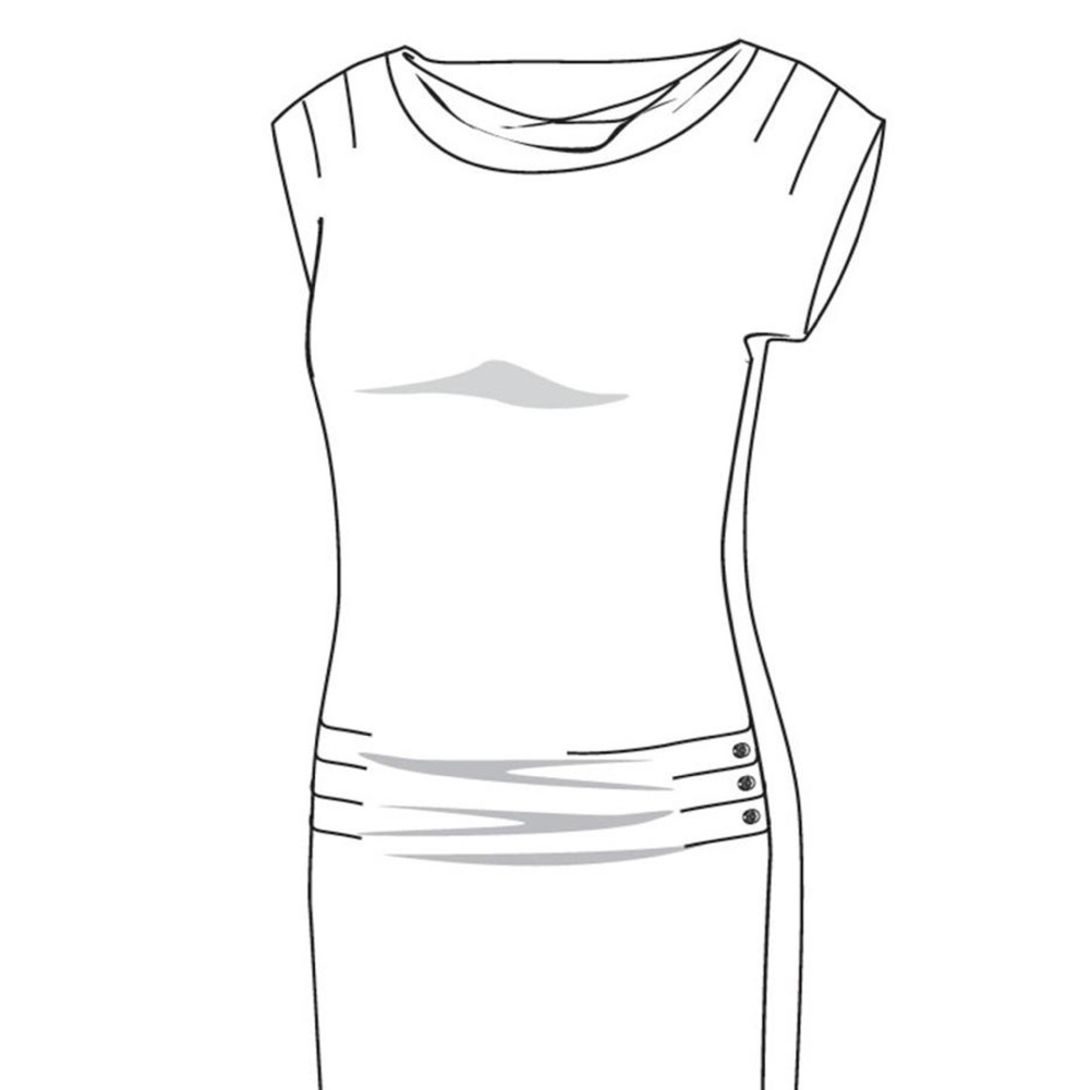 Nomads Hemp Wear Sangria Dress, Organic Cotton & Bamboo, Grey Melange, M-L - Picture 12 of 12